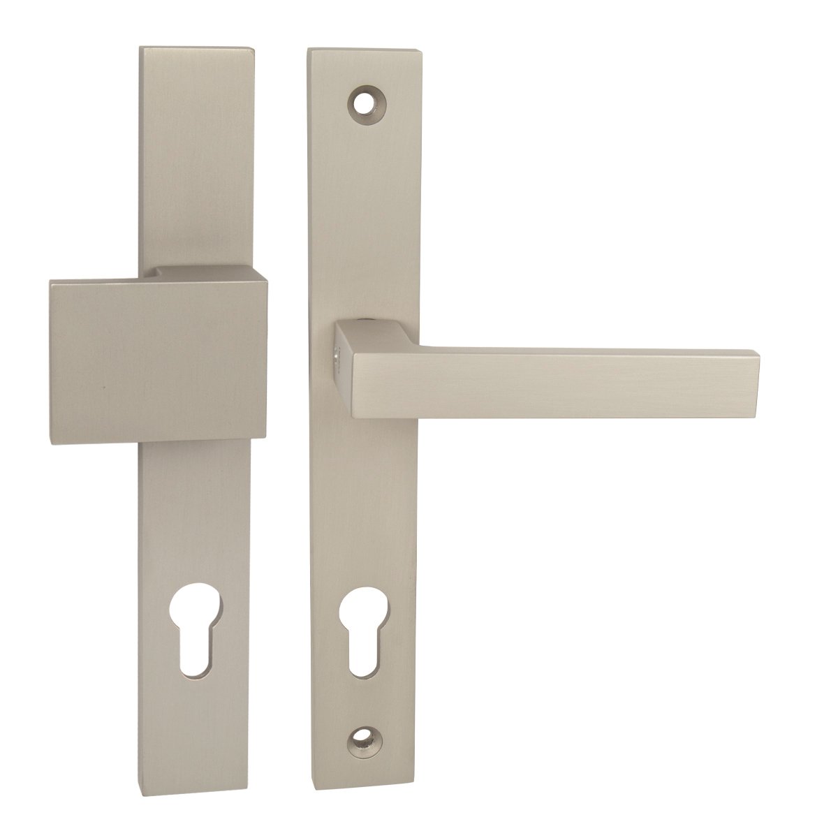 TI - SALVO 3199/SQUARE 2275 - SHU, kľučka/kľučka, PZ otvor pre vložku, 72 mm, NIM - nikel matný (142)