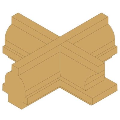 CMT C955 Fréza na priečky presklenných dvierok - D22 I19 R10 profil A S=8 HW